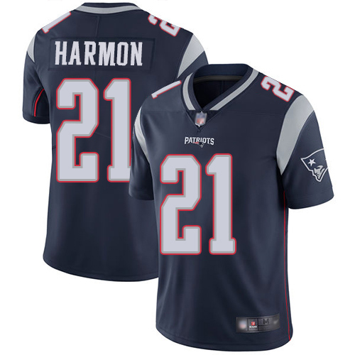 New England Patriots Football 21 Vapor Limited Navy Blue Men Duron Harmon Home NFL Jersey